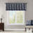 Jacquard Window Valance Navy 50X18"