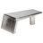 Hungerford vidaXL Coffee Table, Vintage Aviator Center Table, Polished Aluminum, 37.4''x21.7''x13.8''
