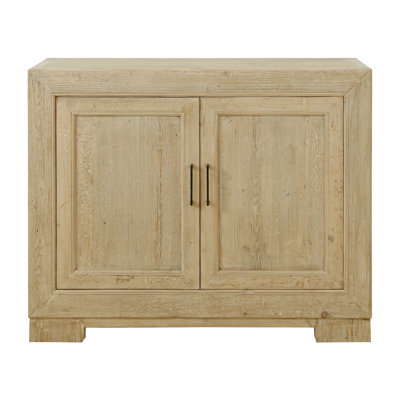 Armoire de rangement rectangulaire à deux portes en bois naturel vieilli l 53 po Lily's Living