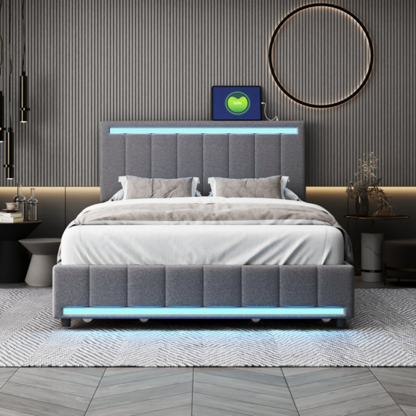 Ivy Bronx Kavarn Upholstered Platform Bed | Wayfair