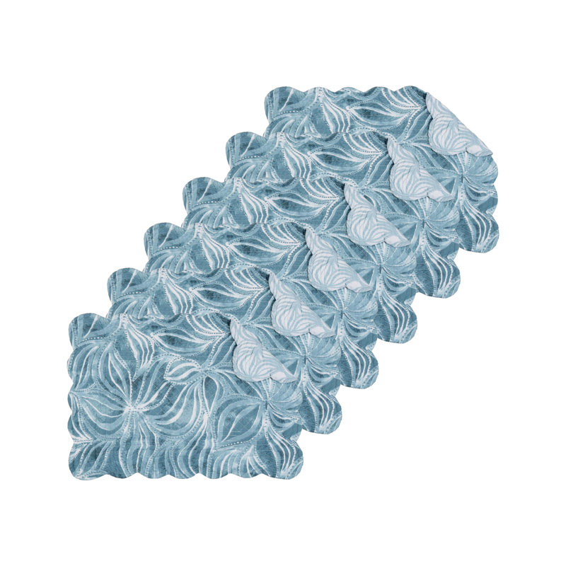 Ensemble de 6 napperons en coton Azzurra