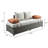 Konor 83.5'' Wide L-Shaped Patio Sofa with Cushions