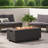 40,000 Grey Concrete Outdoor Fire Pit - Make Your Time Pit, Grey, Rectangular Warm Gatherings-277943930-277943925