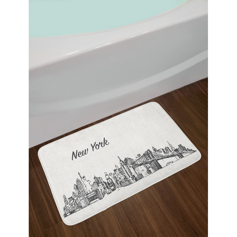 Tapis de bain Thackeray avec envers antidérapant