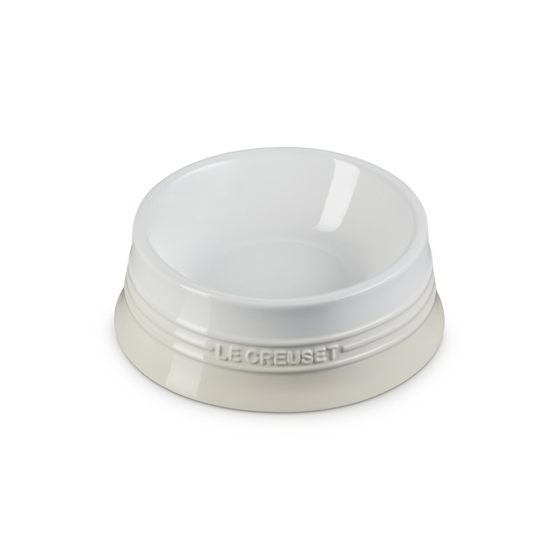 Le Creuset Stoneware Large Pet Bowl, Cream