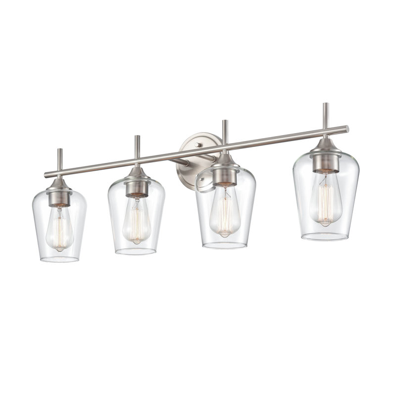 Whalley Dimmable Bathroom Vanity Light, 4, Brushed Nickel
