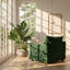 Canapé modulaire à coussins de rangement en chenille verte l 39,37 po x P 34,25 po x H 33 po Urban Ins