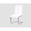 Chaise d'appoint rembourrée en similicuir blanc de 2, finition, idéale pour la salle à manger et le bureau à domicile, durabilité confortable, 2 chaises de conception moderne, cuisine convenable pour la maison, sièges confortables, contemporain