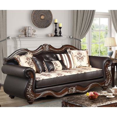 Maximus Upholstered Sofa/Loveseat in Madeira