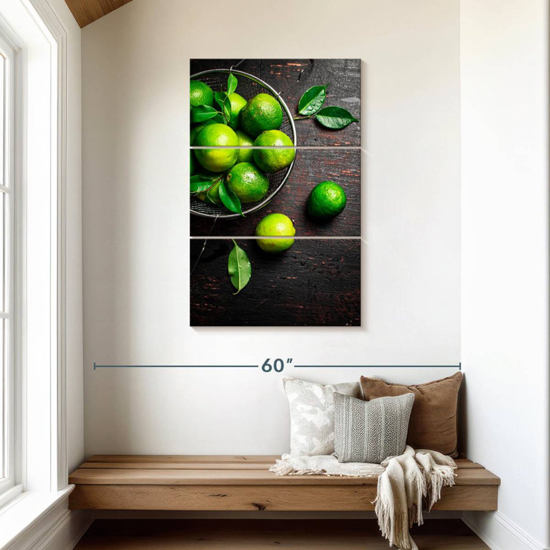 Yarlin bol de limes, H 45 po x l 28 po