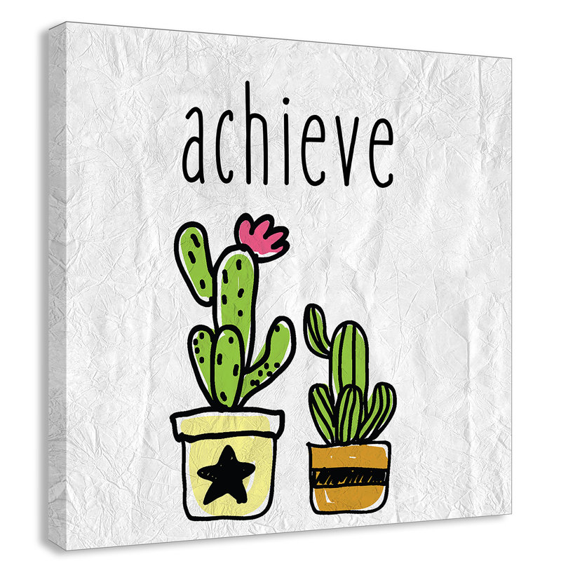 Impression sur papier Cacti C, Canevas, H 24 po x l 24 po x P 1,5 po