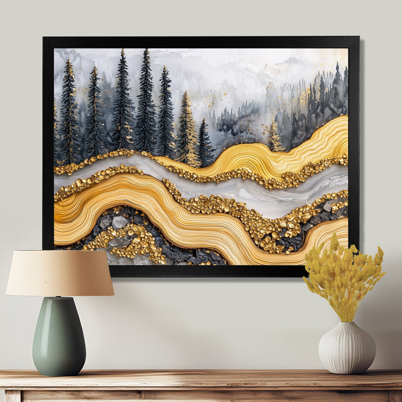 Graelynn - Landscapes Canvas Art Print, Reproduction encadrée d'une seule photo, Noir, noir, noir, noir, H 12 po x l 20 po