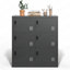 Casier de rangement à 6 portes, métal, employé / école pour bureau - standard