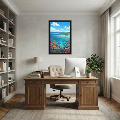 Scenic & Cityscapes Great Barrier Reef, Australie, corail, poisson, ciel, île