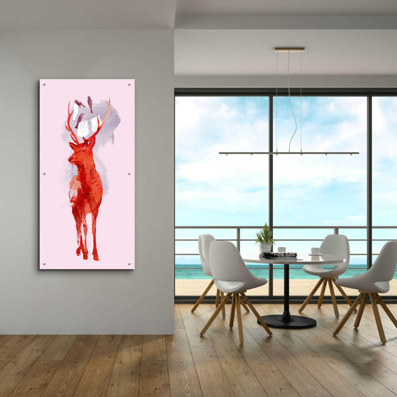 «Useless Deer» par Robert Farkas, H 48 po x l 24 po