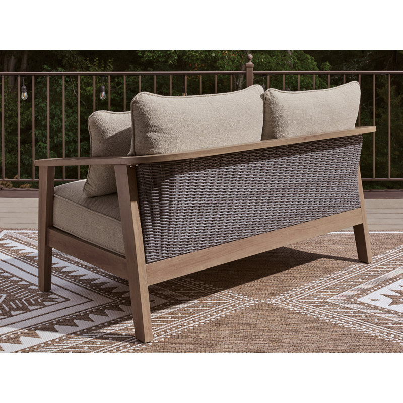 Causeuse d'extérieur avec coussin Kumail