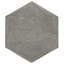 Carreau de porcelaine de 11 po x 12 3/4 po D'anticatto Hex Notte