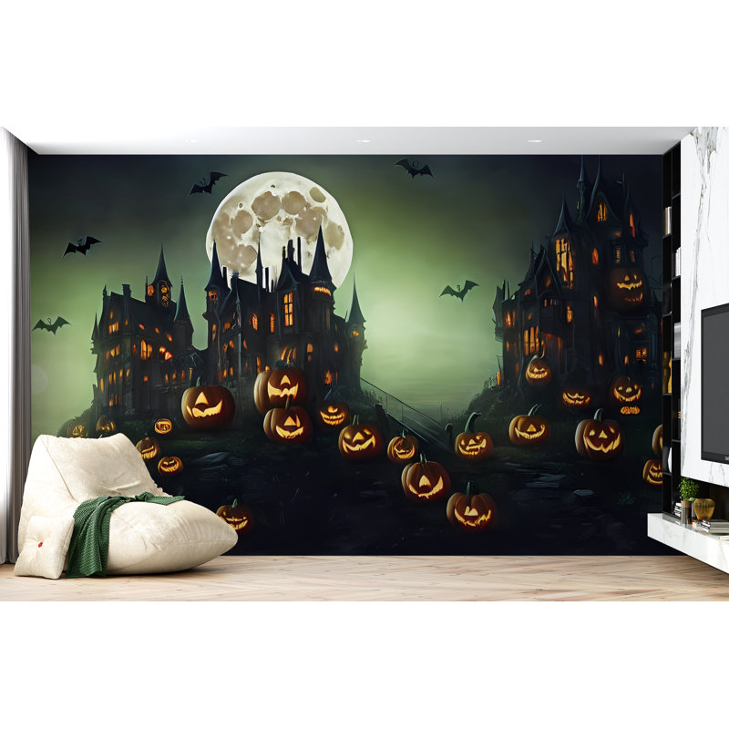 Halloween Night Mare Wallpaper, 39" W x 28" L