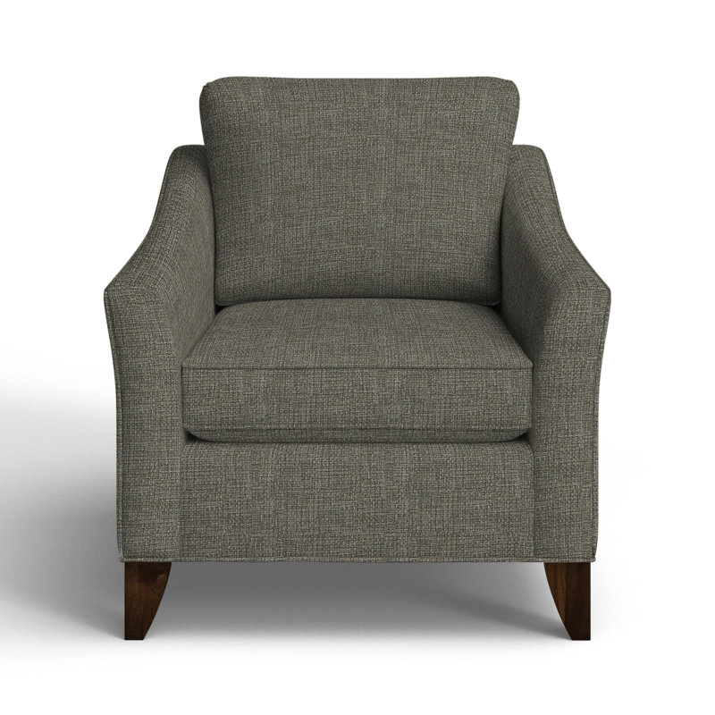 Mikah Upholstered Armchair, Drusky Gray Performance