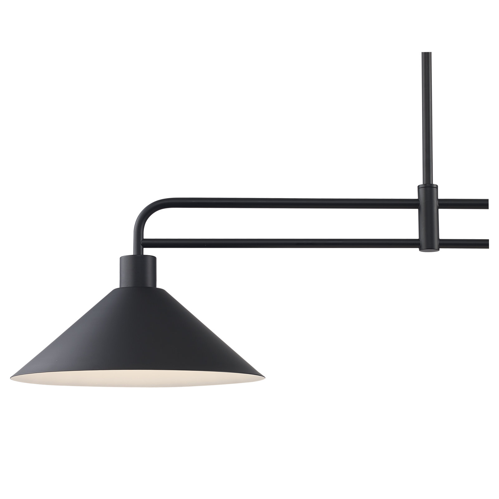 Fayra 2 - Light Industrial Linear Pendant, Black