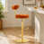 Orange rouillé / or