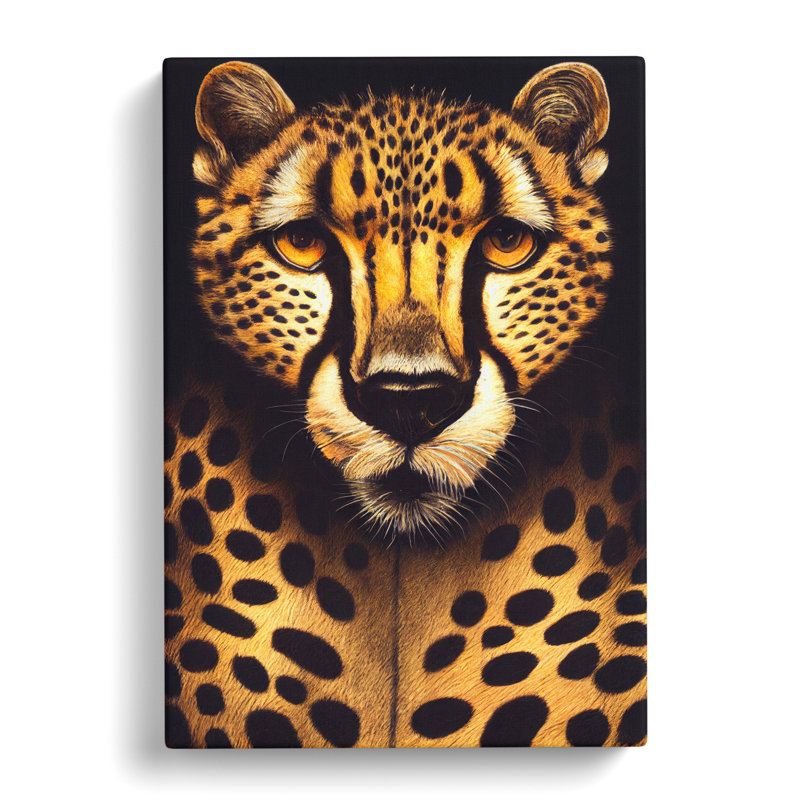 Cheetah Surrealism - Wrapped Canvas, 60cm H x 40cm W x 3cm D