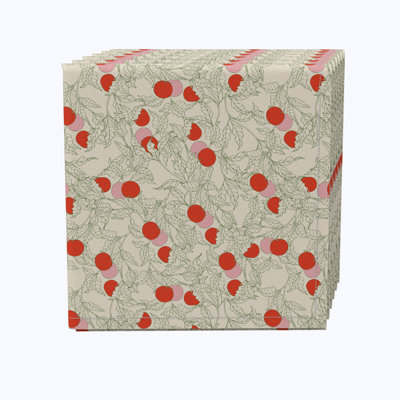 100% Cotton Floral Square Napkin