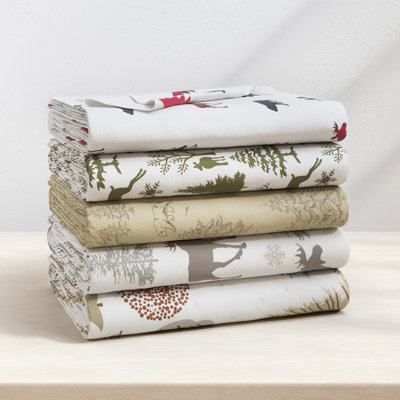 100% Turkish Cotton Flannel Solid & Plaid Sheet Sets