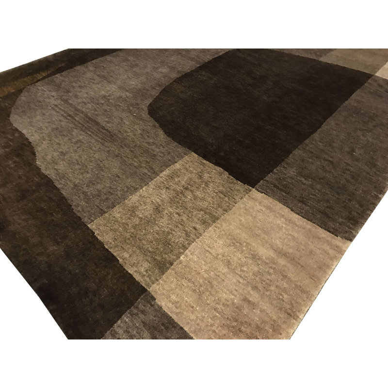 Hand-Knotted High-Quality Brown Area Rug