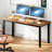 Large Computer Desk, Composite Wood Board, Decent And Steady Home Office Desk/Workstation/Table 54.3Inch Retro Black