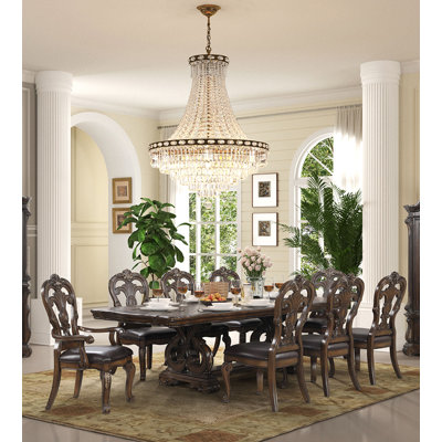 Delsy 9-pcs Dining Table Set