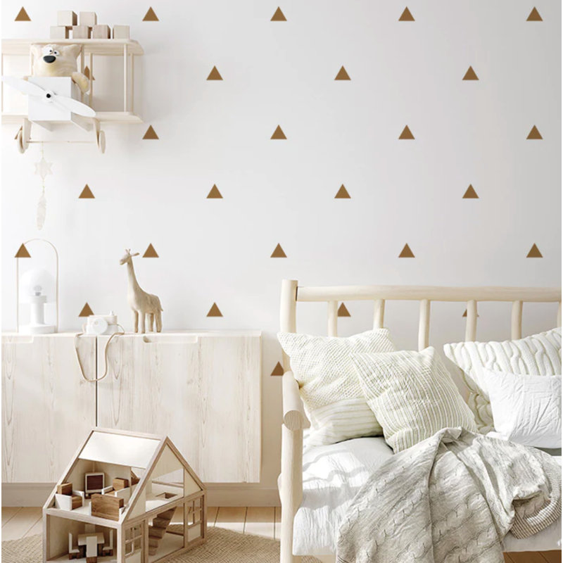 Abstract Non-Wall Damaging Wall Decal, Copper Metallic