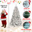 Arbre de décoration de Noël enneigé 6 pi avec 350 lumières Ul, 35 pin naturel, 888 pointes, structure articulée pour une installation rapide, structure enneigée avec support en métal stable, apparence réaliste, facile