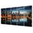 Chicago Cityscape By Night I Cities & Countries Wall Decor on Metal