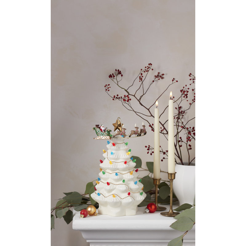 Treasured Traditions Tree With Flying Santa