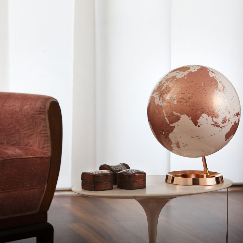 Plastic / Acrylic Tabletop Globe, Coral