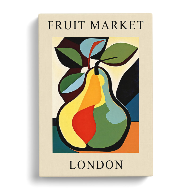 Pear London Fruit Market - Wrapped Canvas, 50cm H x 35cm W x 3cm D