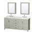 Sheffield 72" Freestanding Double Bathroom Vanity with Quartz Top with Medicine Cabinets-1933082944-1933082945-1933065891