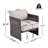 Vento 5-Piece Modern Contemporary Aluminum Outdoor Conversation Set With Mesh Panels And Olefin Cushions