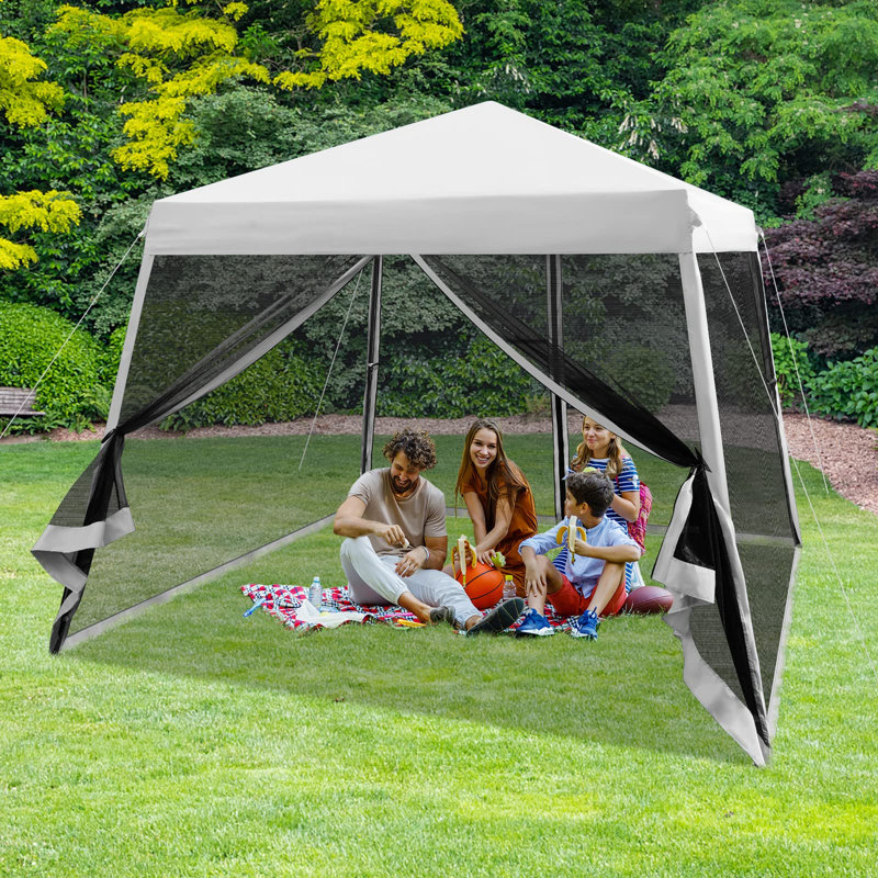 3m x 3m Metal Pop Up Gazebo, Grey
