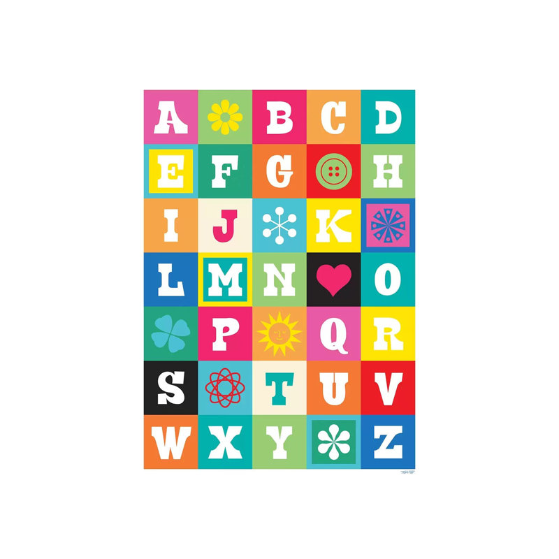 ABC by TomasDesign - Wrapped Canvas Print, 20.32 cm H x 30.48 cm W