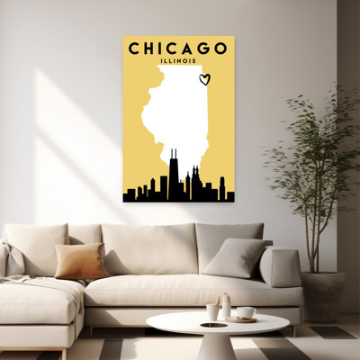 Art mural de la ville, "City love cartes 21", architecture contemporaine abstraite