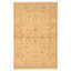 Tapis décoratif en laine noué à la main de conception unique noué à la main new age paki 18/20 beige 4 pi 2 po x 6 pi 3 po