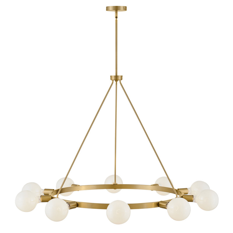 Lustre Joss & Main Carolee, Laiton laqué