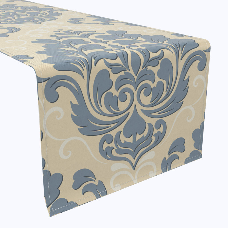Floral 171 Cotton Table Runners, 72" x 16"