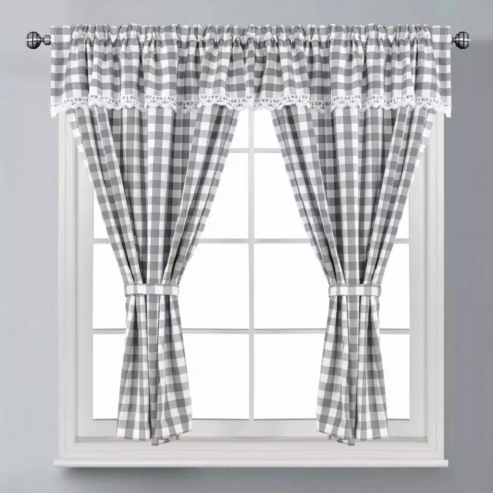 Kitchen Curtain Check 48