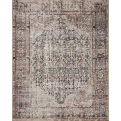 Amber Lewis x Loloi Georgie Lagoon / Beige Area Rug