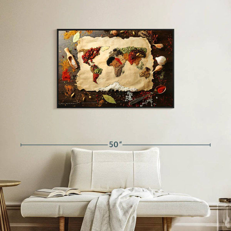 Yarlin World Spices, 25" H x 37" W