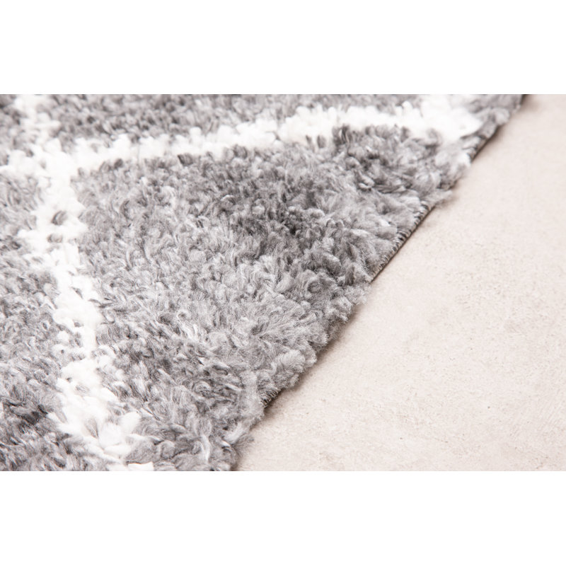 Cedarburg Geometric Shag Area Rug, Rectangle 200 x 290cm