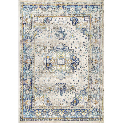 Tapis oriental bleu / beige Brearly